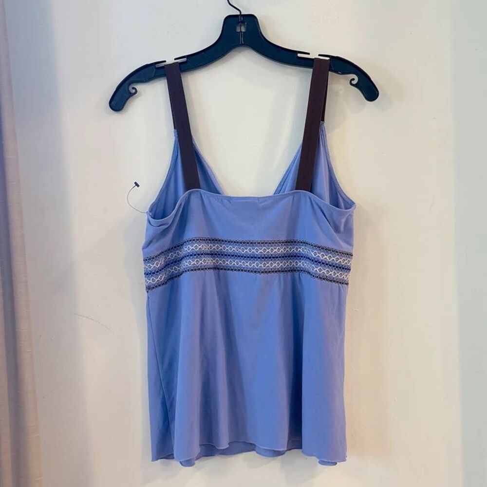 Y2K Babydoll Cami Top Lavender Brown Sz Medium Bisou Bisou Purple Brown Boho - Picture 3 of 3